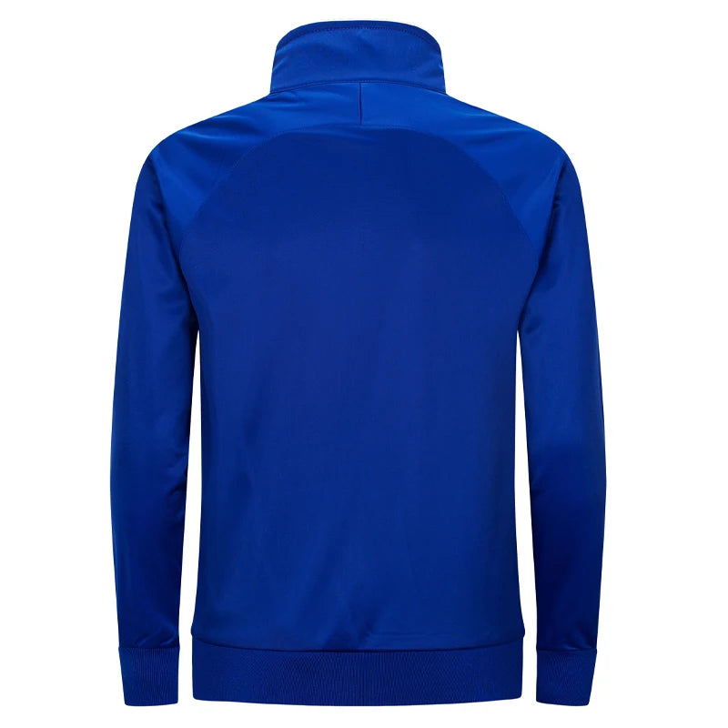 Blue Back of Men's Full Zip Mid Layer Training Top