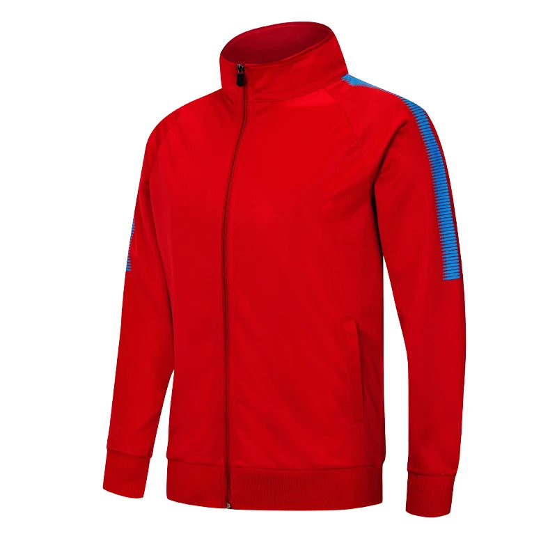 Red Men's Full Zip Mid Layer Training Top