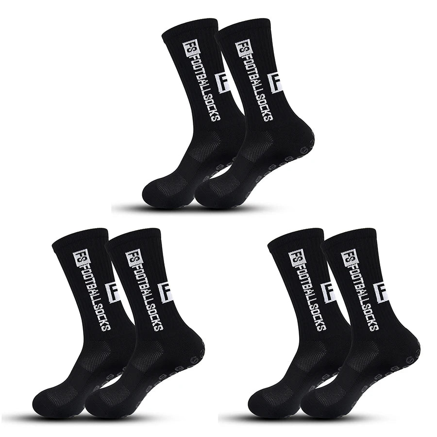 3 Pairs Non-Slip Football Socks