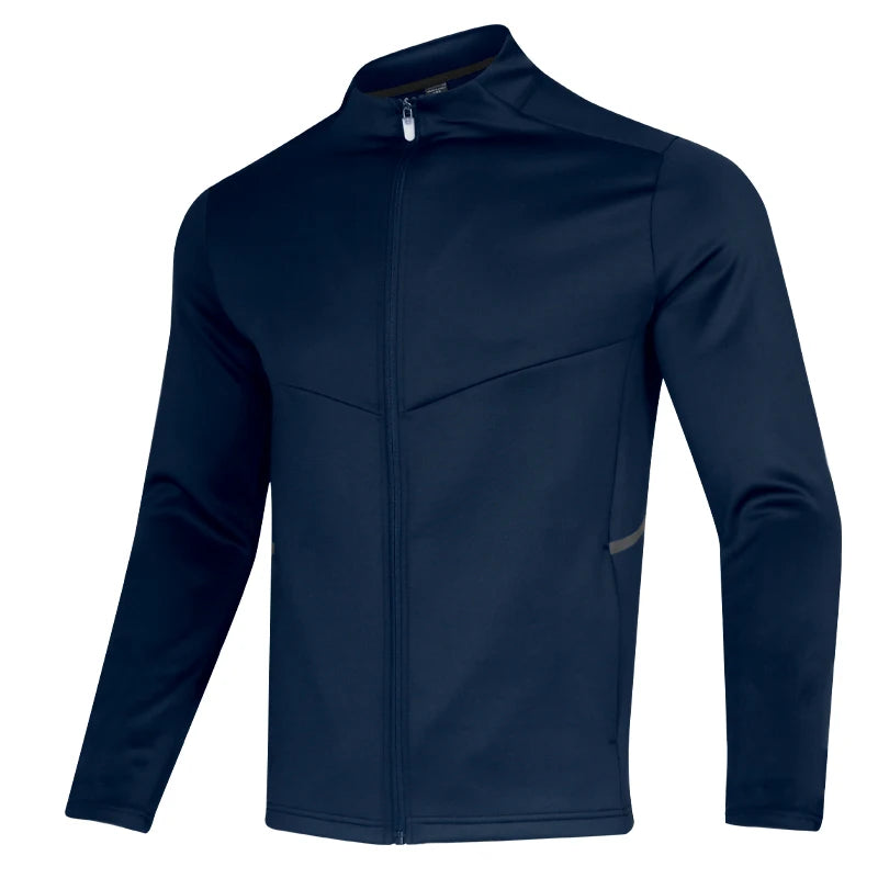 Dark Blue FA Full Zip Mid Layer top