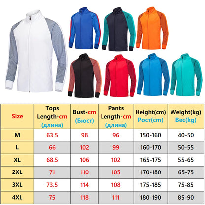 Size Guide for FA Training Full Zip Mid Layer top