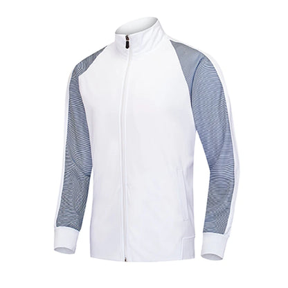 White FA Training Full Zip Mid Layer top