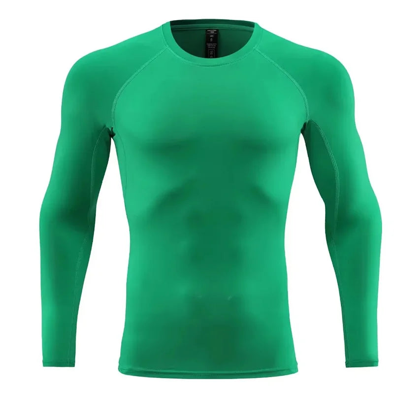 A Green Long Sleeved Core Base Layer