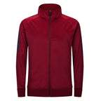 Red Front view of Men's Full Zip Mid Layer Training Top