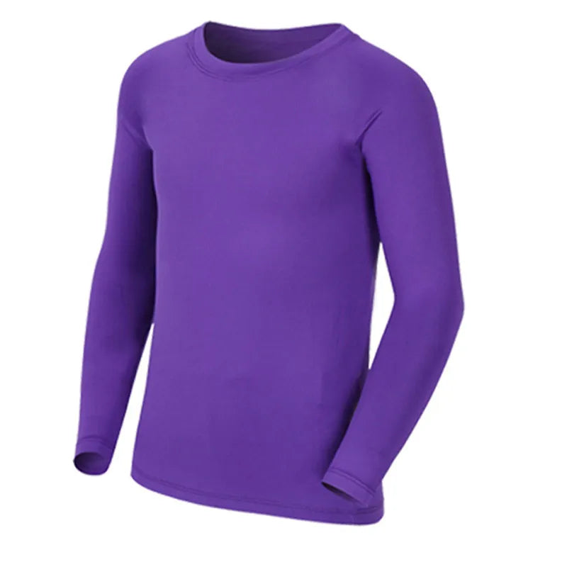 Kids Compression Running Long T Shirt