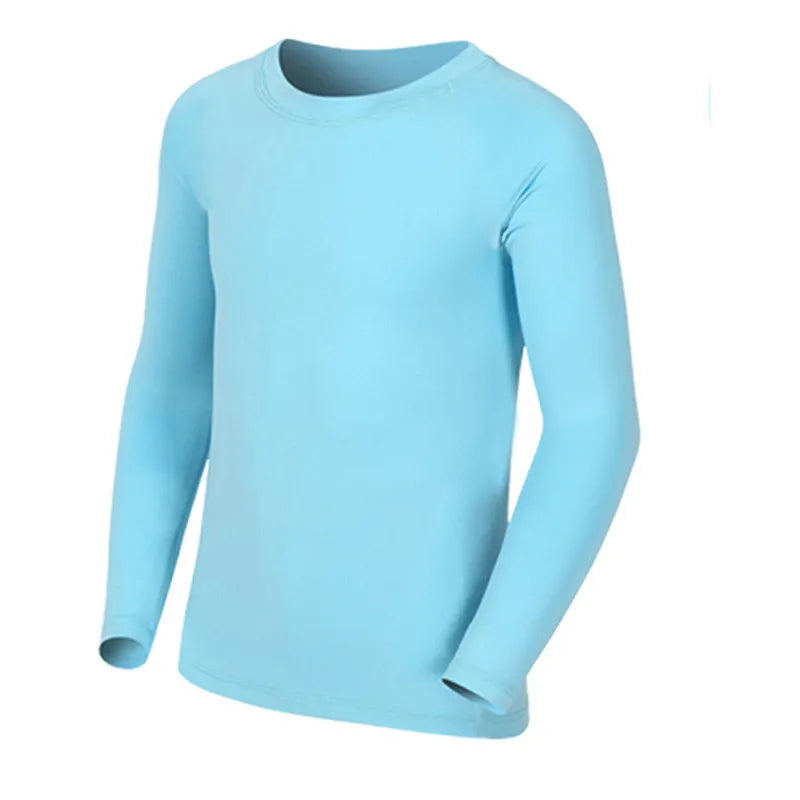 Kids Compression Running Long T Shirt