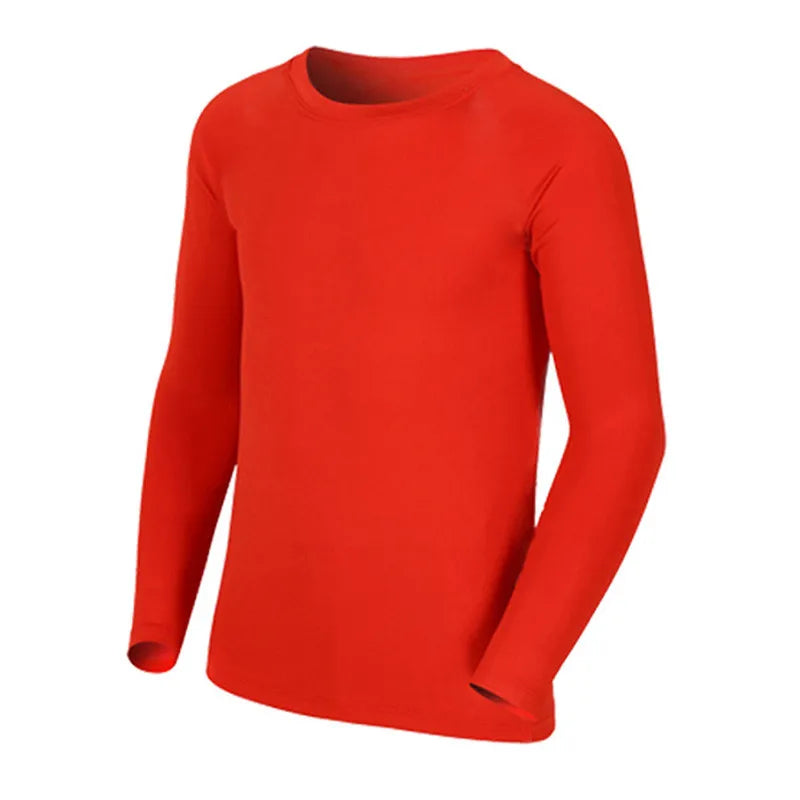 Kids Compression Running Long T Shirt