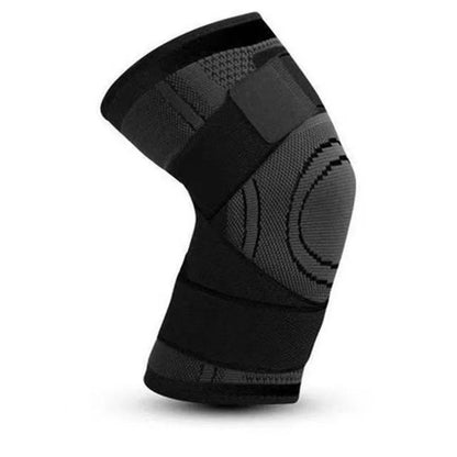 Strapped knee support designed for knee pain relief with padding and adjustable straps